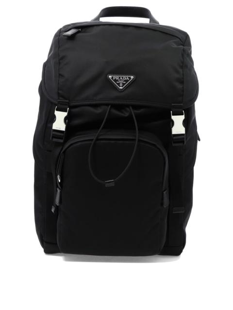 Prada Prada Re-nylon And Saffiano Backpack