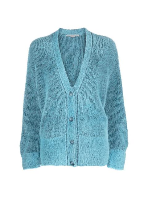 Stella McCartney Stella McCartney Ladies Blue Fluffy Knit Cardigan