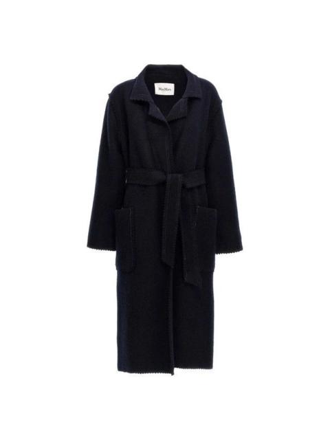 Max Mara MAX MARA Jene Blue Wool Coat New & Authentic (Women's size:6