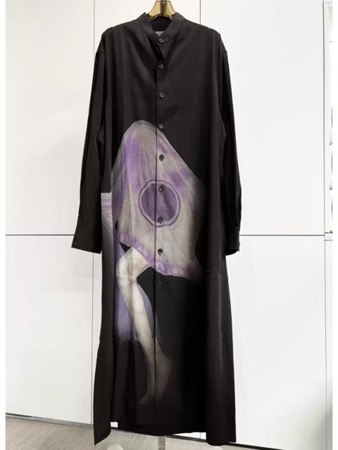 Yohji Yamamoto Yohji Yamamoto bird print pattern shirt