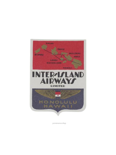 Louis Vuitton Louis Vuitton Airline Label Postcard Sticker- INTER-ISLAND AIRWAYS