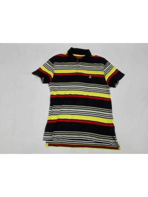 SOPHNET. SOPHNET. Scorpion Embroidery Logo Colorful Striped Polo Tee