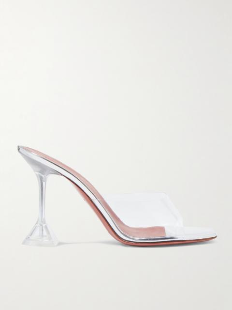 Amina Muaddi Lupita Pvc And Leather Mules