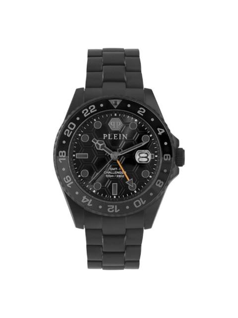 PHILIPP PLEIN Philipp Plein GMT-I Challenger GMT Quartz Black Dial Men's Watch PWYBA0923