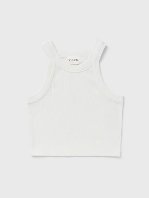 CLOSED CROPPED RACER TANK