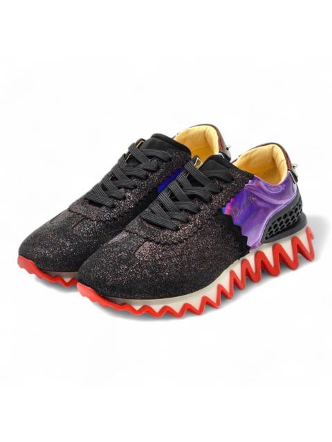 Christian Louboutin Loubishark Glitter Iridescent Sneakers EU 44 US 11 - $995