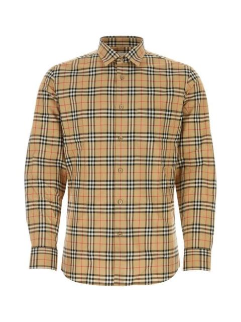 Burberry Men Embroidered Poplin Shirt