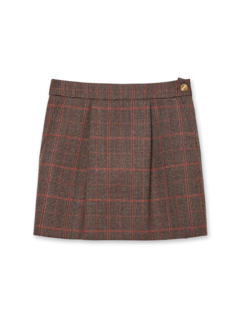 Chloé Checkered Short Skirt