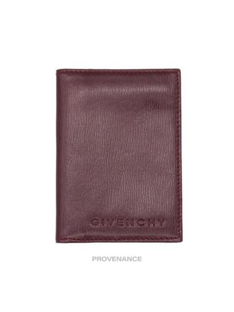Givenchy Givenchy Logo ID Pocket Organizer Wallet - Red Leather