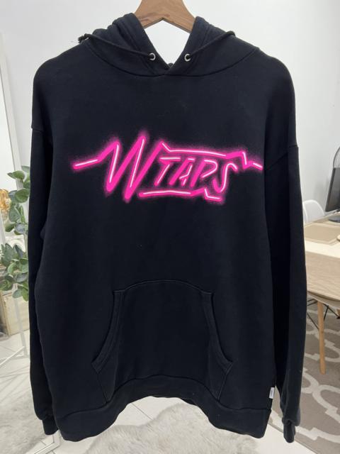 WTAPS Wtaps Sizer neon hooded sweatshirt