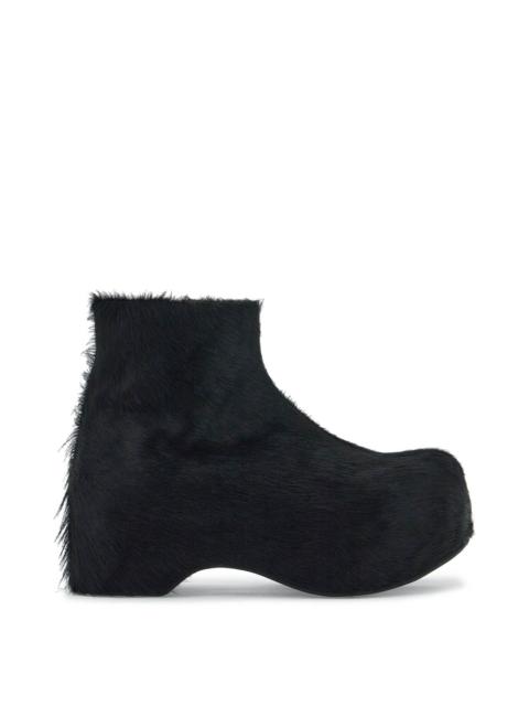 Marni "LONG-HAIRED CHUNKY ANKLE BOOTS