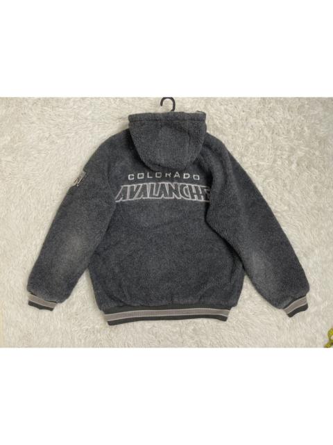 WWS NHL Colorado Team Logo Hoodie Fleece Jacket L