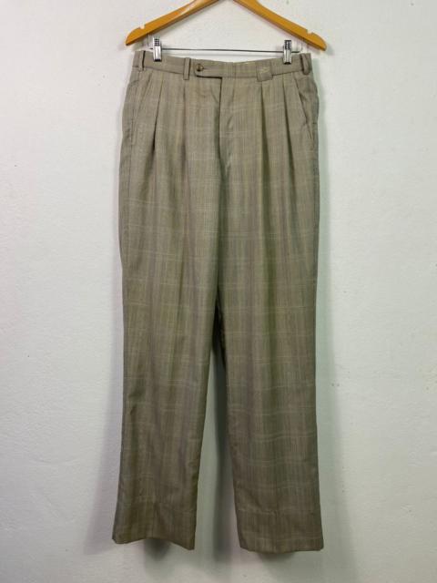 Other Designers Burberry Prorsum - BURBERRYS CHECK PATTERN WOOL TROUSERS