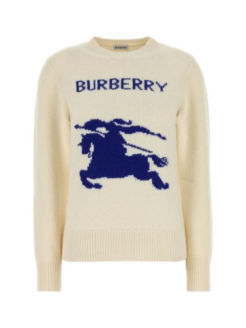 Burberry Women Ivory Wool Blend Sweater