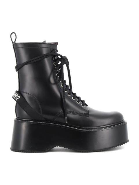 DSQUARED2 Lace Up Leather Boots