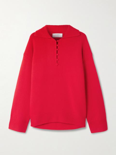 LA LIGNE Orson Cashmere Polo Sweater