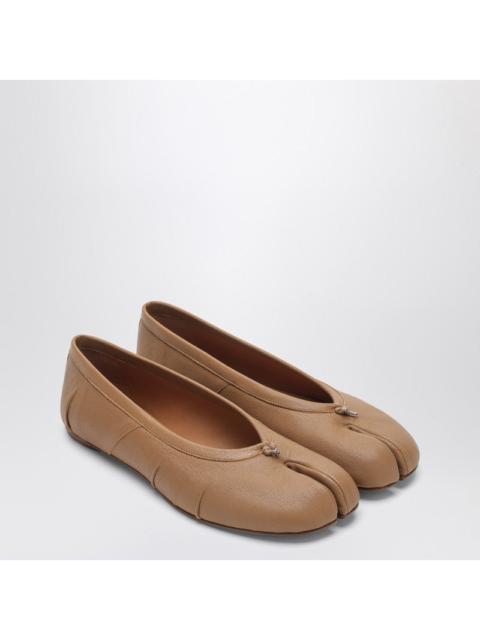 Maison Margiela Maison Margiela Tabi New Beige Leather Ballet Flats Women