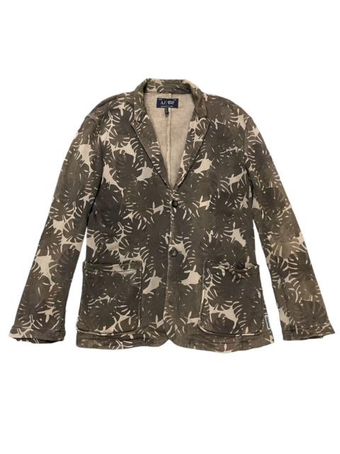 Other Designers VINTAGE ARMANI JEANS FLORAL DESIGN CAMO COAT