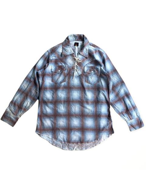 Vintage Hoggs Lace Up Pullover Shirt