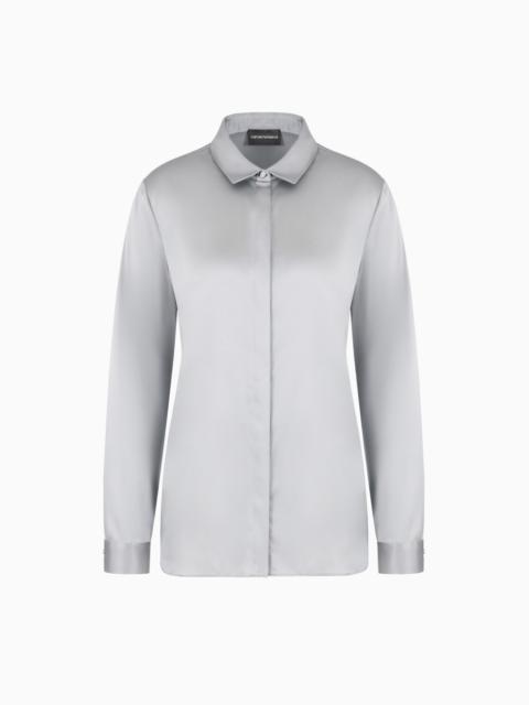 EMPORIO ARMANI Silk satin shirt