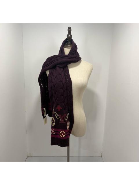 Louis Vuitton Louis Vuitton Embroidered Logo Scarf