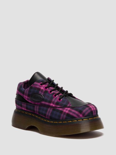 Dr. Martens BUZZ 5-EYE TARTAN & LEATHER LACE UP SHOES
