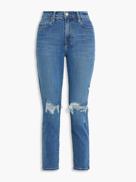 Other Designers Kennedy distressed high-rise skinny jeans