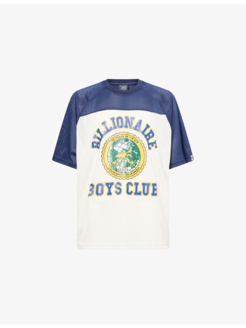 BILLIONAIRE BOYS CLUB World College Graphic-Print  Short-Sleeve Mesh T-Shirt