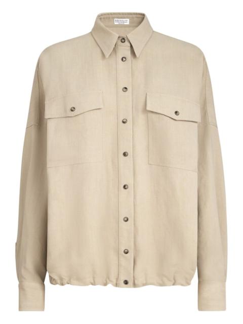 Brunello Cucinelli Brunello Cucinelli Women Linen Blend Shirt