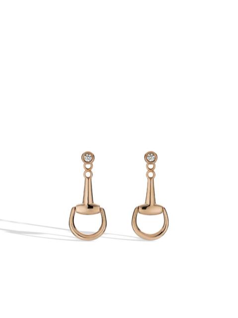 GUCCI Gucci Horsebit Rose Gold Mini Jacket Earrings - YBD837605001