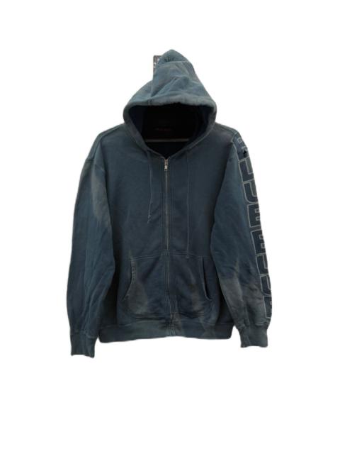 Blue Blue Japan Japan Brand Distress Style Hoodies Blue-Blue Japan Zipper