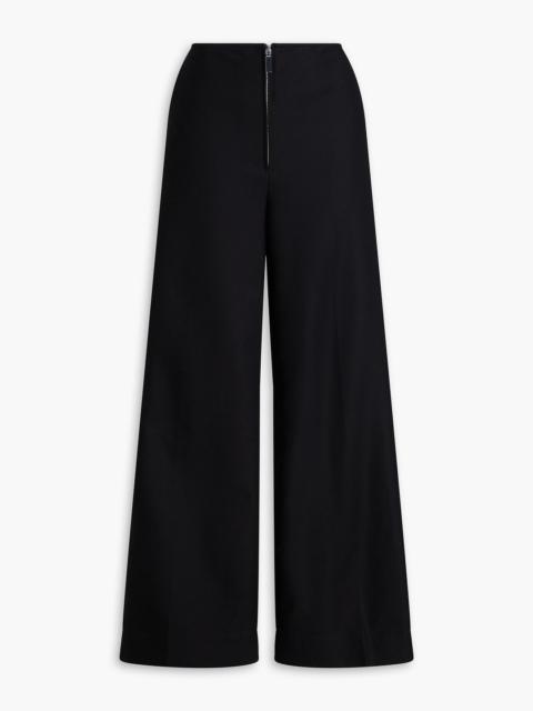 TOTEME Cotton-twill wide-leg pants
