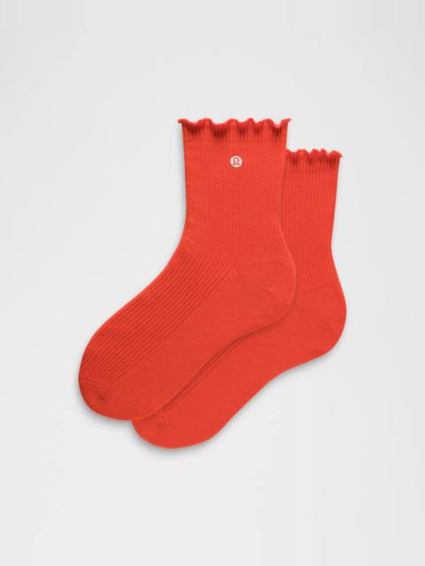 lululemon Unisex Lettuce Edge Quarter Socks