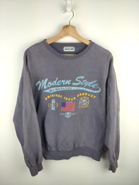 Other Designers Archival Clothing - Vintage Sweatshirt Crewneck Modern Style Faded
