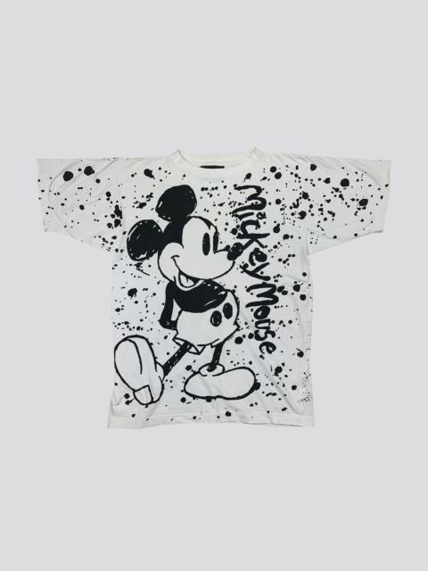 VTG Mickey Mouse T Shirt Disney Dalmatians All Over Print Shirt Black White Tee 90s TShirt Men Shirt Women Shirt Cartoon