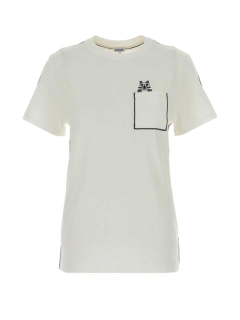 Loewe Loewe Women White Cotton T-Shirt