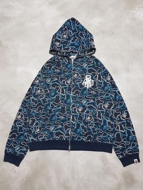 A BATHING APE® OG Bape Glow In The Dark Pencil Camou Full Zip Hoodie 2006