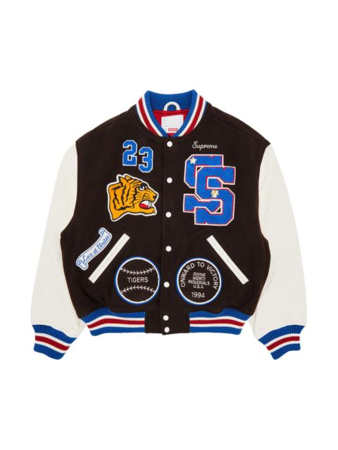 Supreme Supreme Tiger Varsity Jacket 'Brown'