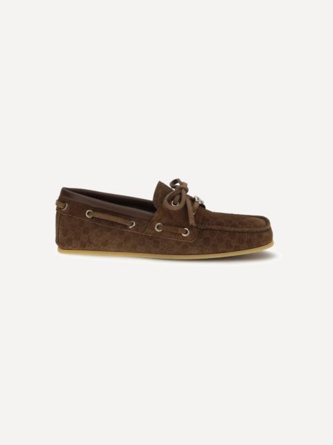 GUCCI Suede boat Loafers