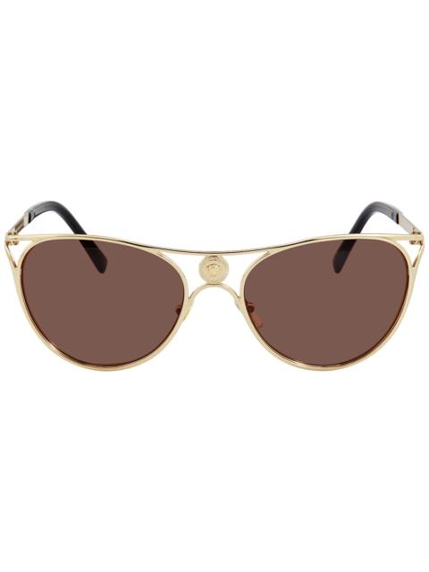 VERSACE Versace Dark Brown Butterfly Ladies Sunglasses VE2237 125273 57
