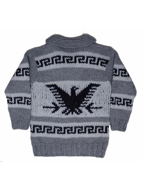 Other Designers 20471120 - Vintage Cowichan Bird Cable Wool Knitted