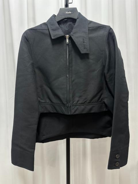 Rick Owens Rick Owens Drkshdw SS17 Rick Owens “Walurs” Cropped Black Brother Jacket