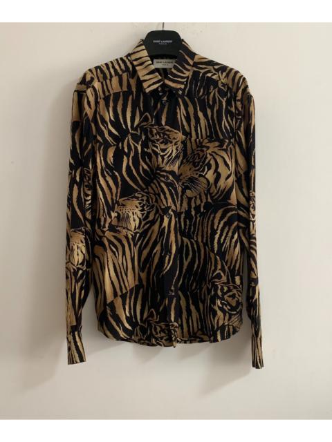 SAINT LAURENT Saint Laurent 22SS Silk Pocket All-Over Print Shirt