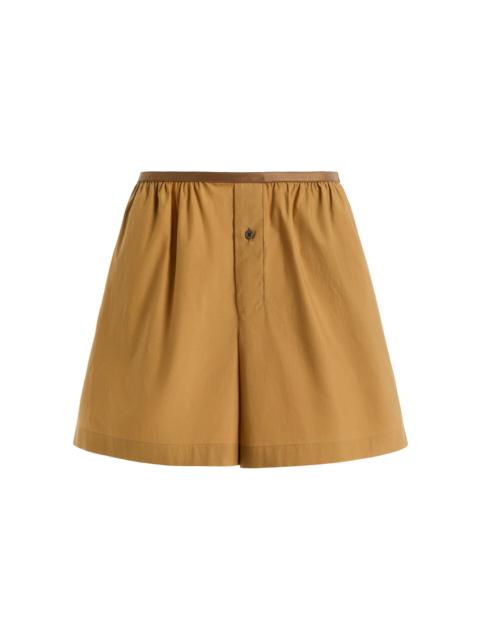 Lemaire Cotton-Silk Boxer Shorts brown