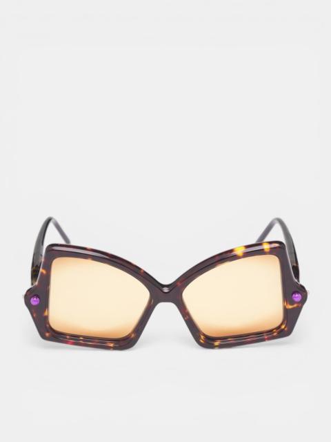 Kuboraum P30 Upside-Down Tortoiseshell Sunglasses