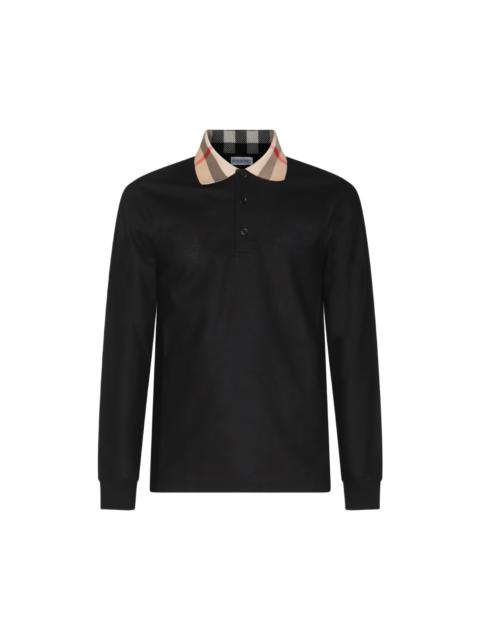 Black Cotton Polo Shirt