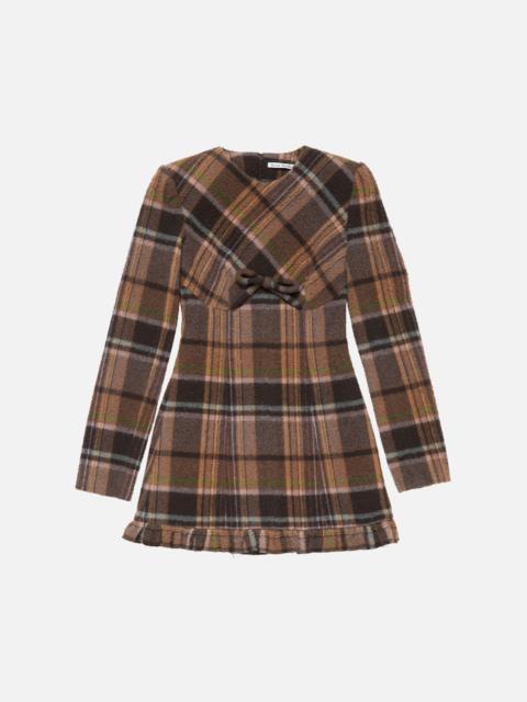 Acne Studios Wool mini dress - Multi brown