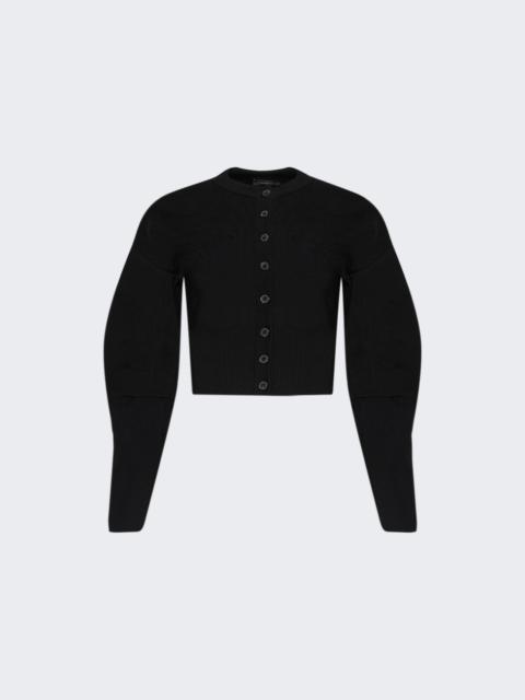 WARDROBE.NYC Matte Cardigan Black