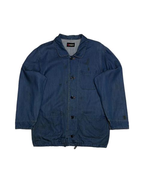 Other Designers Vintage Japan Designer Xxpoint Distressed Denim Jacket