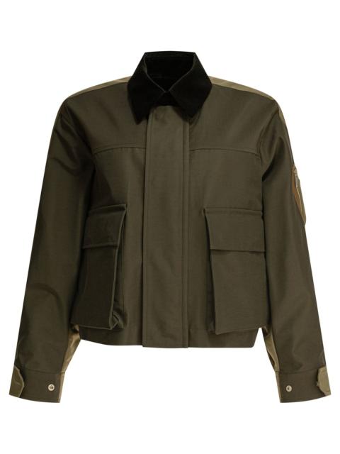 Sacai Grosgrain X Nylon Twill Blouson
